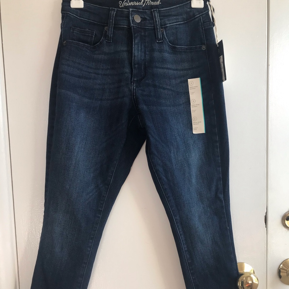 Dark blue jeans